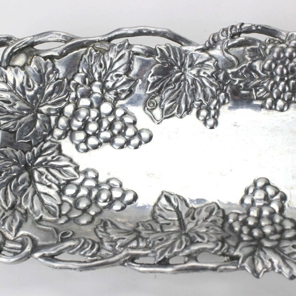 Arthur Court Long/Narrow Metal Serving Tray 19" x 5.5" - Picture 5 of 5